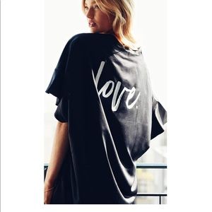 Victoria’s Secret Flutter-sleeve Satin Kimono